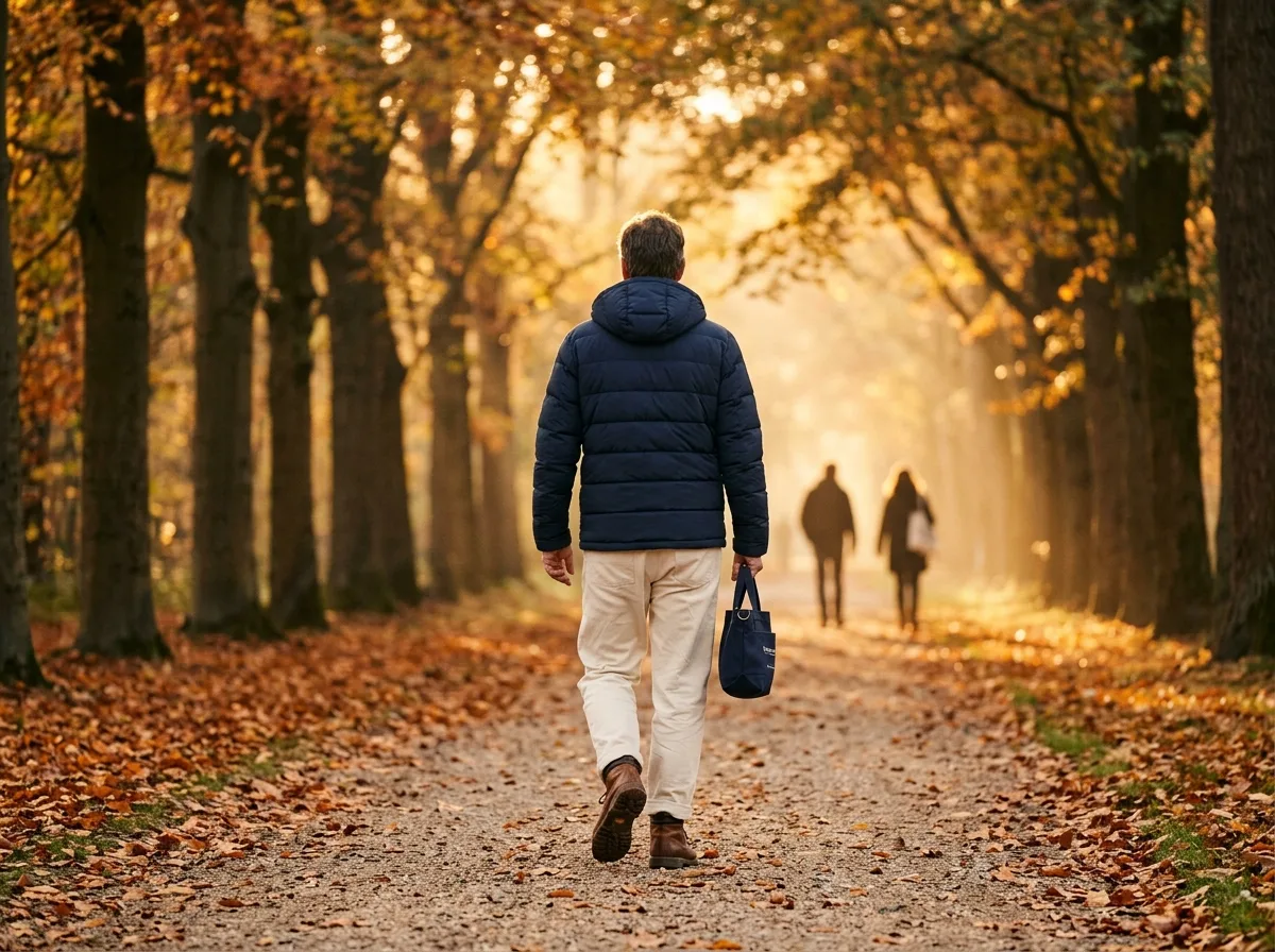 Man wandelt in park - voedingssupplement voor mannelijke vitaliteit na je 50e